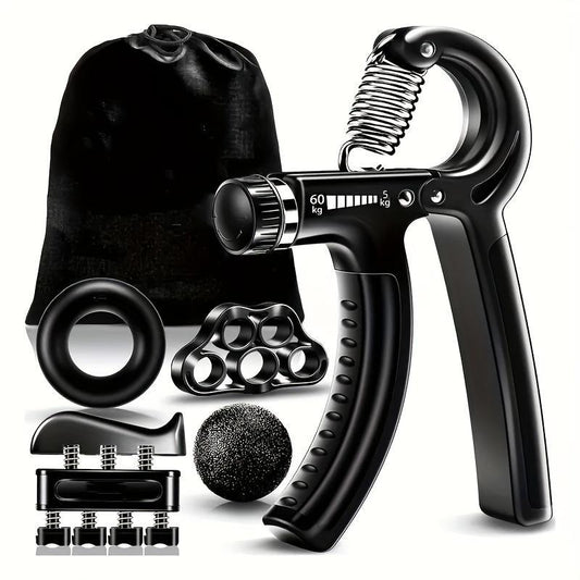 Hand Grip Strengthener Kit ( 5- Pack)- Adjustable Resistance Trainer